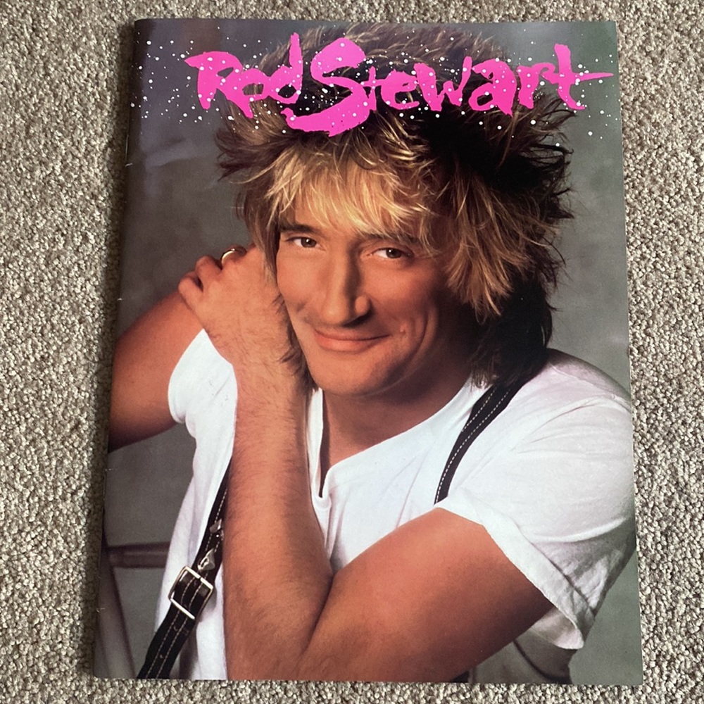 Rod Stewart 1988 vintage concert program
